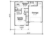 Traditional Style House Plan - 3 Beds 2.5 Baths 1611 Sq/Ft Plan #20-2501 