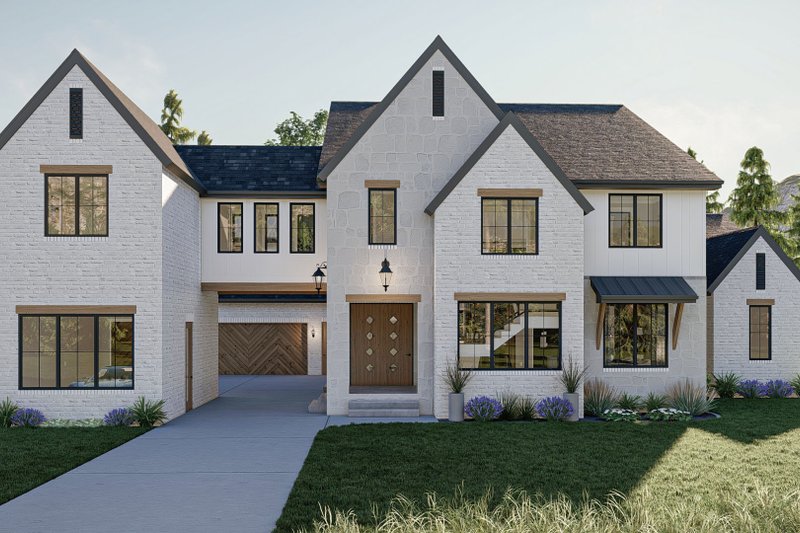 Dream House Plan - European Exterior - Front Elevation Plan #455-624