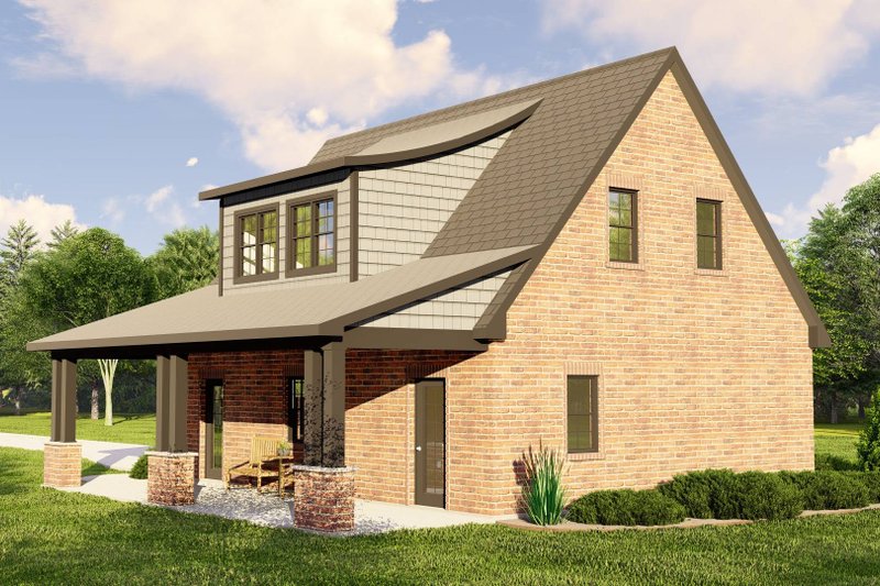 Dream House Plan - Exterior - Other Elevation for European House Plan #1064-10, 1 bath