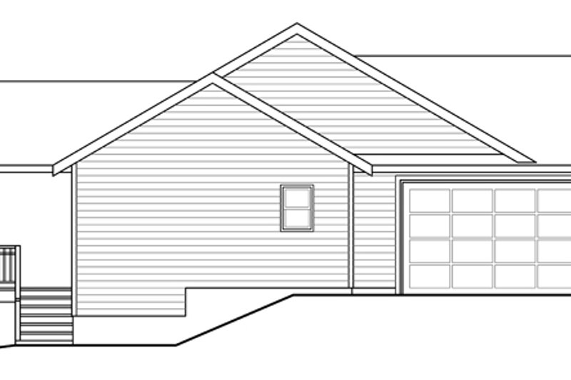 Home Plan - Exterior - Other Elevation for Ranch House Plan #124-883 - 3 bed, 2 bath