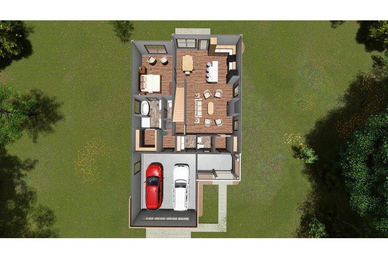 Dream House Plan - Floor Plan - Main Floor for Cottage House Plan #513-11 - 3 bed, 2.5 bath