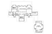 European Style House Plan - 4 Beds 4.5 Baths 2757 Sq/Ft Plan #119-336 