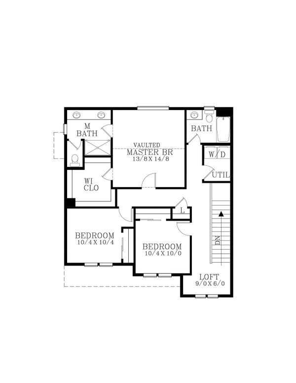 Dream House Plan - Craftsman Floor Plan - Upper Floor Plan #53-752