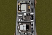 Modern Style House Plan - 1 Beds 1 Baths 496 Sq/Ft Plan #513-2283 