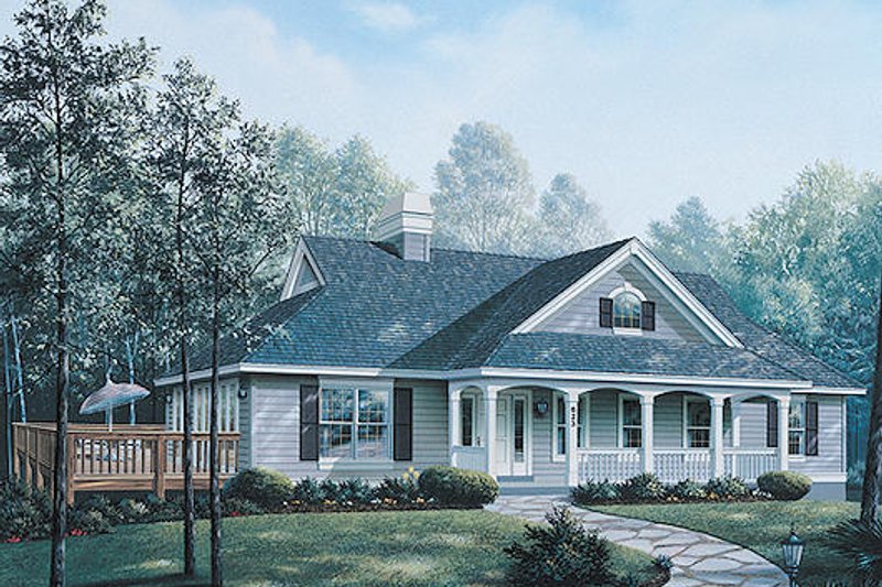 Home Plan - Farmhouse Exterior - Front Elevation Plan #57-324