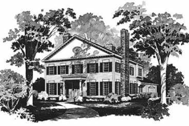 Home Plan - Colonial Exterior - Front Elevation Plan #72-370