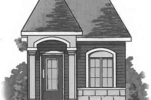 Cottage Exterior - Front Elevation Plan #23-471