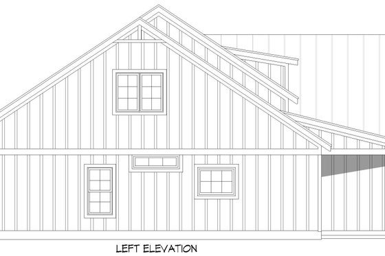 Exterior - Other Elevation for Country House Plan #932-1207 - 3 bed, 2.5 bath