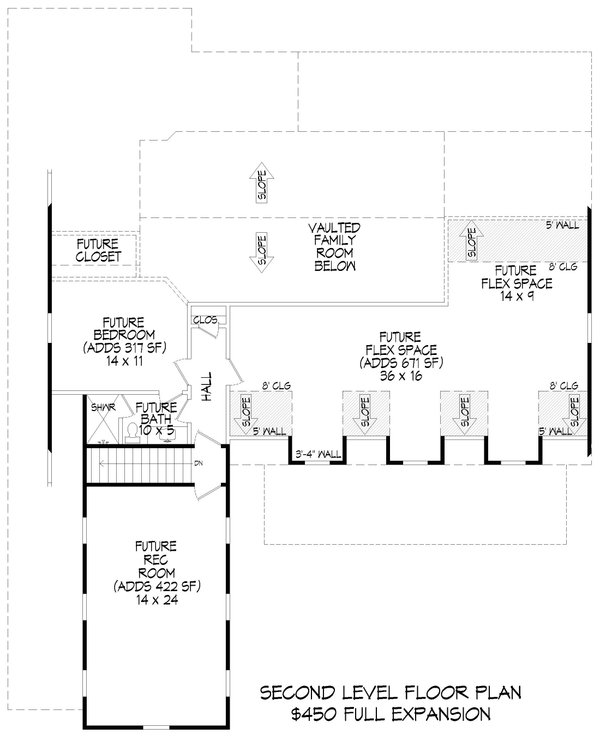 Architectural House Design - Farmhouse Floor Plan - Upper Floor Plan #932-1327