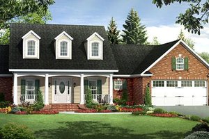 Ranch Exterior - Front Elevation Plan #21-288