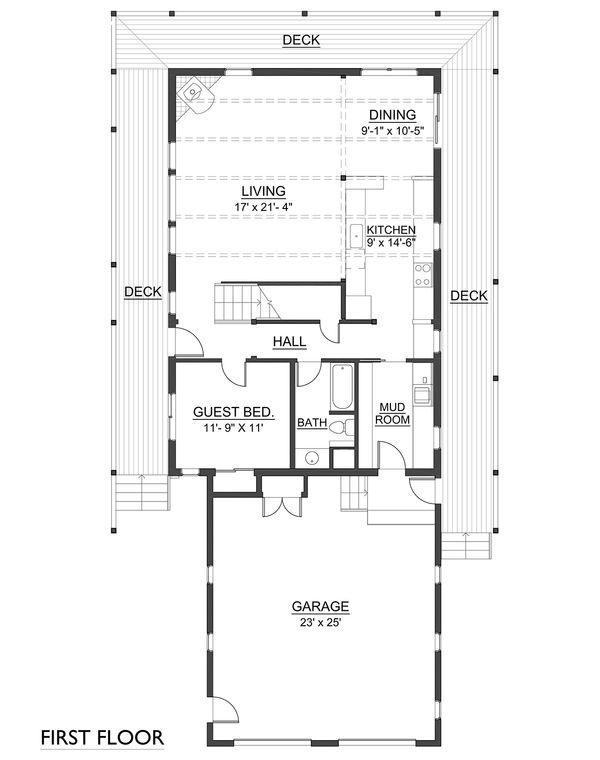 Farmhouse Floor Plan - Main Floor Plan #890-7