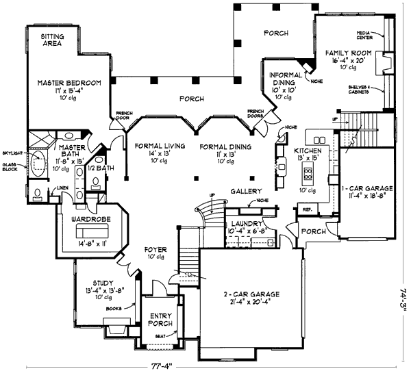 Home Plan - European Floor Plan - Main Floor Plan #410-261