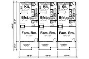 Craftsman Style House Plan - 2 Beds 2.5 Baths 4023 Sq/Ft Plan #20-411 