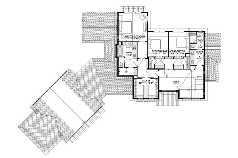 Home Plan - Floor Plan - Upper Floor for European House Plan #928-342 - 3 bed, 3.5 bath