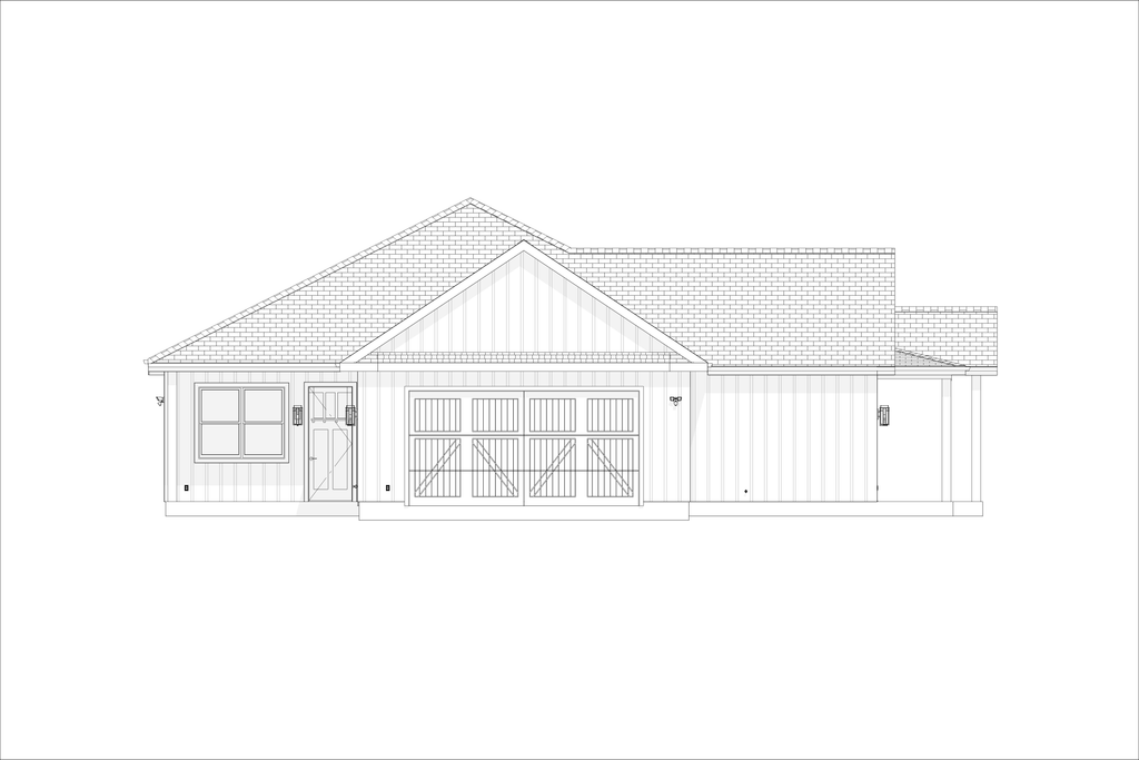 Exterior - Other Elevation 2 for Farmhouse House Plan #1127-23 - 3 bed, 2 bath