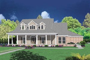 Farmhouse Exterior - Front Elevation Plan #36-245