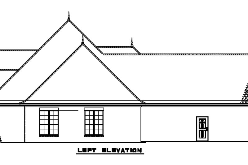 House Plan Design - Exterior - Other Elevation for European House Plan #17-2476 - 3 bed, 4.5 bath