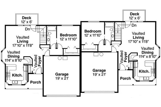 Floor Plan - Main Floor 1 for Traditional House Plan #124-678 - 3 bed, 2 bath