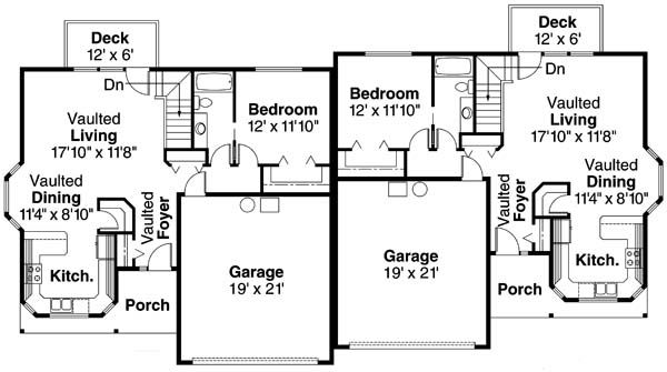 Home Plan - Traditional Floor Plan - Main Floor Plan #124-678