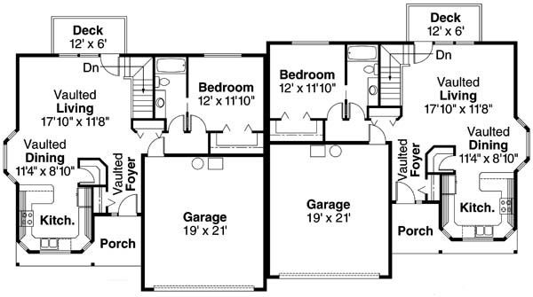Traditional Floor Plan - Main Floor Plan #124-678