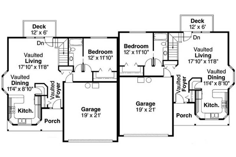 Home Plan - Floor Plan - Main Floor 1 for Traditional House Plan #124-678 - 3 bed, 2 bath