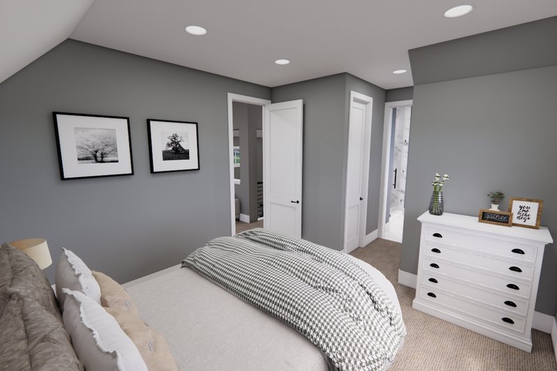 House Plan Design - Interior - Bedroom 1 for Farmhouse House Plan #51-1247 - 4 bed, 5 bath