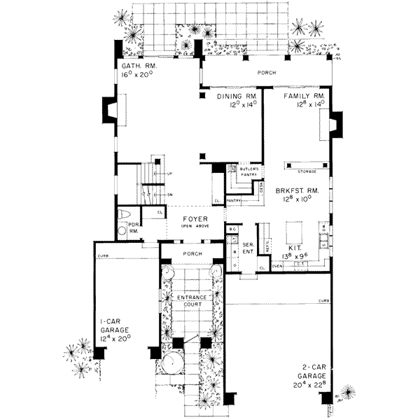 Home Plan - Traditional Floor Plan - Main Floor Plan #72-469