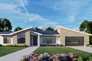 Contemporary Exterior - Front Elevation Plan #112-205