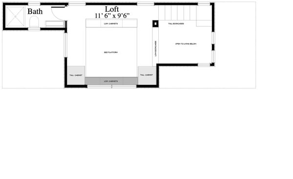 Contemporary Floor Plan - Upper Floor Plan #917-5