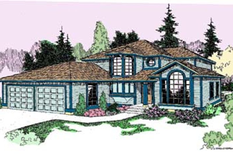 Dream House Plan - Traditional Exterior - Front Elevation Plan #60-552