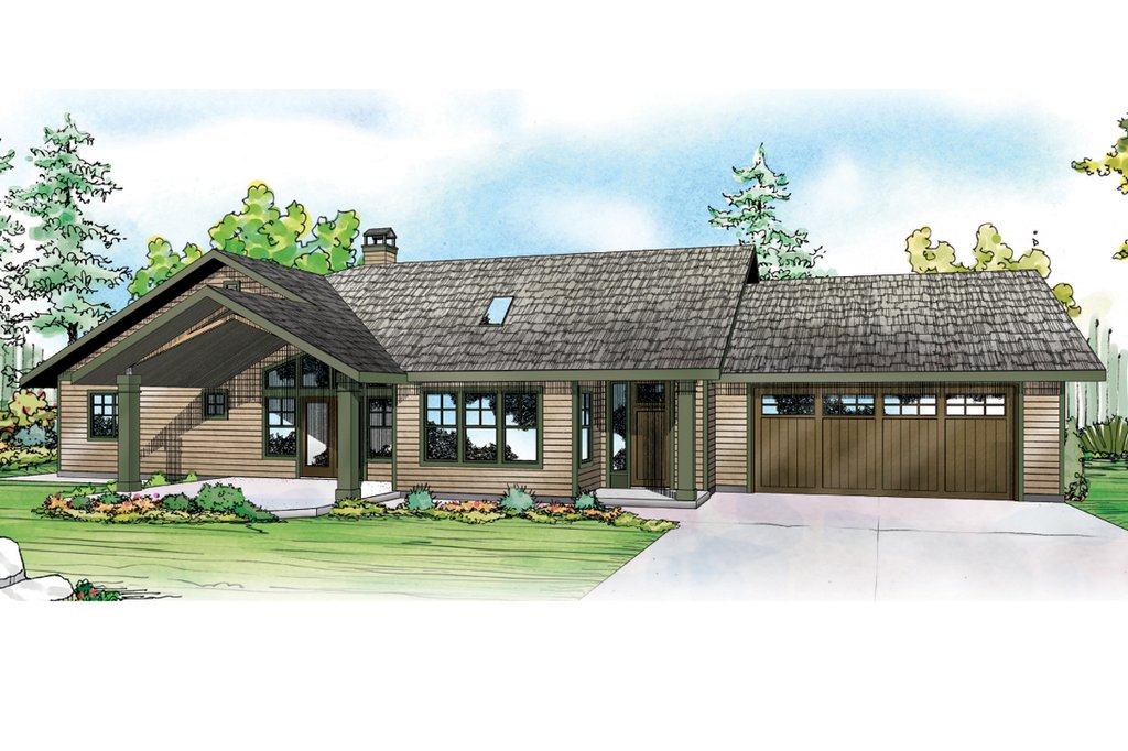 Ranch Style House  Plan  3 Beds 2 5 Baths 2086 Sq Ft Plan  