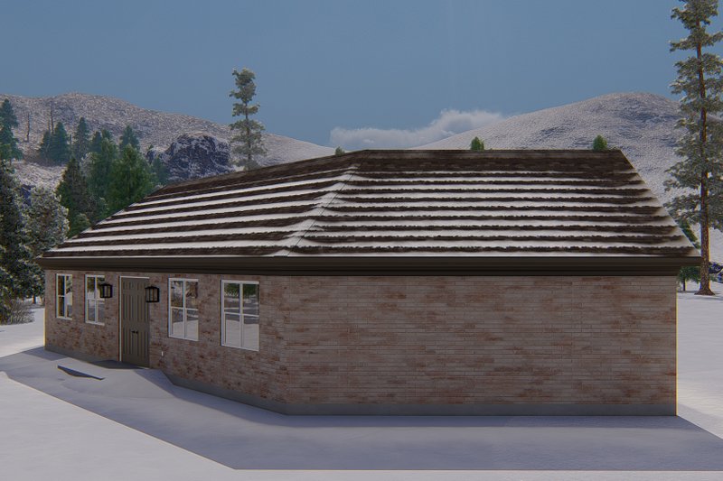 Home Plan - Exterior - Other Elevation for European House Plan #1060-167, 0 bath