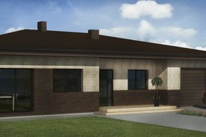 Bungalow Exterior - Front Elevation Plan #906-10