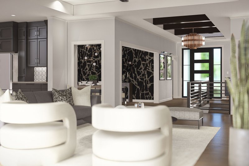 Dream House Plan - Interior - Family Room for Modern House Plan #455-444 - 4 bed, 3.5 bath