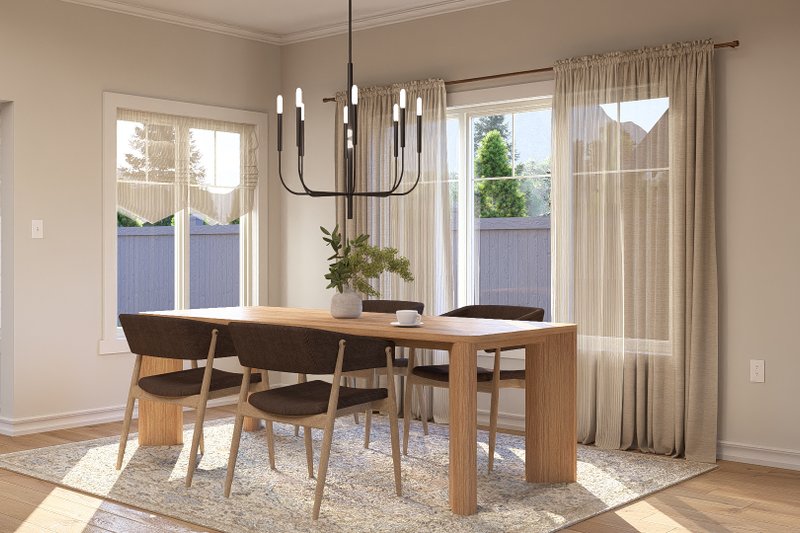 Home Plan - Interior - Dining Room for Craftsman House Plan #455-400 - 3 bed, 2.5 bath