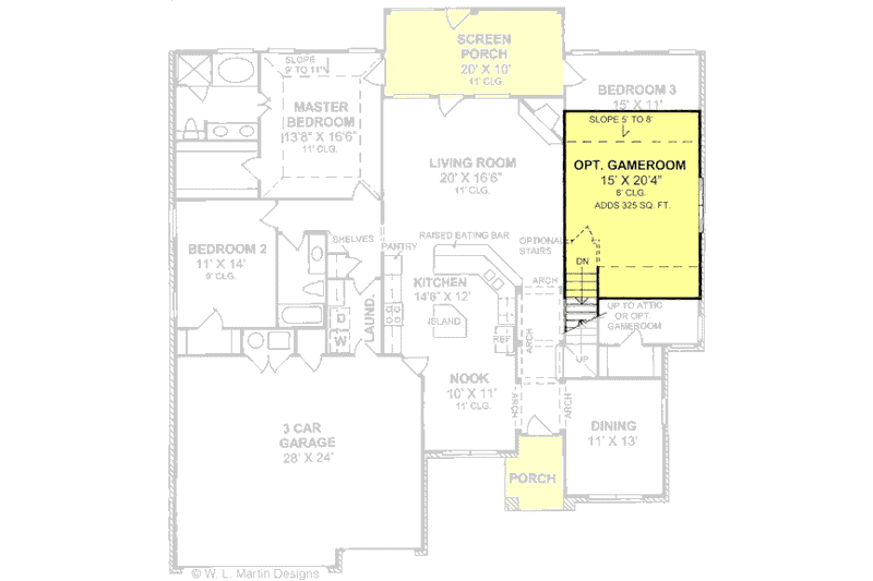 Dream House Plan - Floor Plan - Other Floor for Traditional House Plan #20-1365 - 4 bed, 3 bath