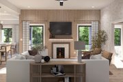 Modern Style House Plan - 3 Beds 2 Baths 1436 Sq/Ft Plan #455-419 