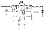 European Style House Plan - 4 Beds 2.5 Baths 3484 Sq/Ft Plan #138-113 