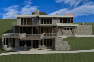 Exterior - Other Elevation for Modern House Plan #920-91 - 4 bed, 4.5 bath