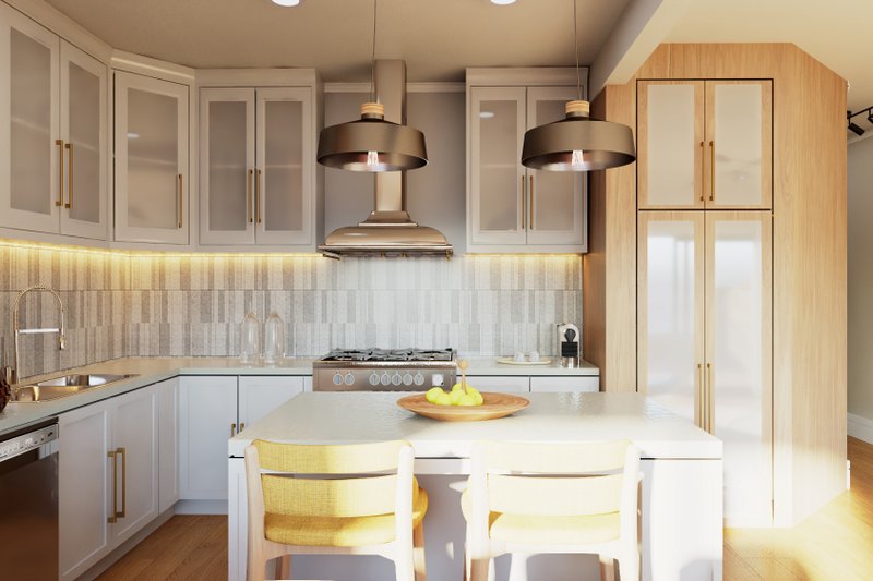Architectural House Design - Interior - Kitchen for Contemporary House Plan #1064-359 - 3 bed, 2.5 bath