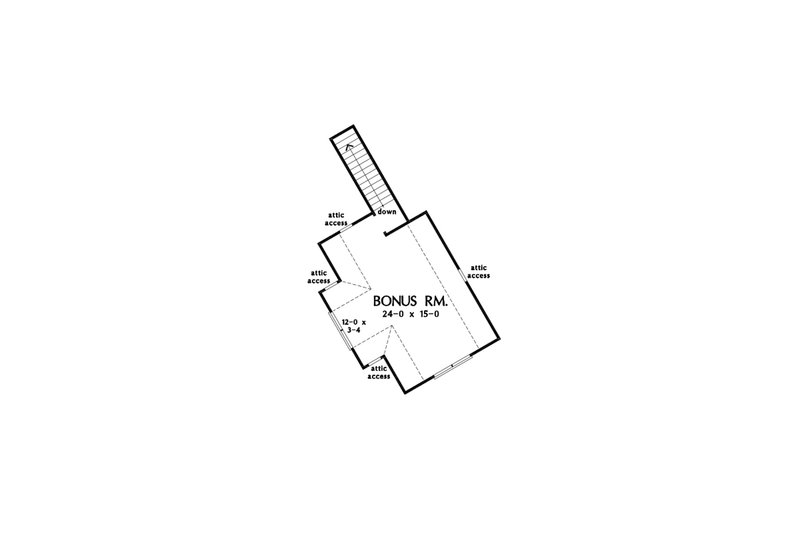 Architectural House Design - Floor Plan - Other Floor for Farmhouse House Plan #929-1130 - 3 bed, 2 bath