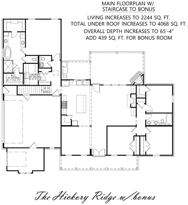 Dream House Plan - Farmhouse Floor Plan - Main Floor Plan #1074-87