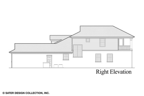 Exterior - Other Elevation 3 for Country House Plan #930-474 - 3 bed, 4 bath