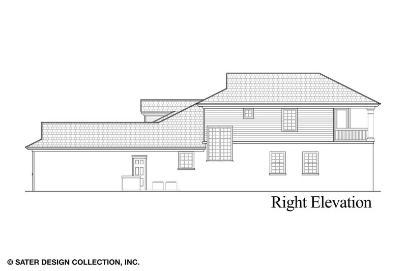 Architectural House Design - Exterior - Other Elevation 3 for Country House Plan #930-474 - 3 bed, 4 bath
