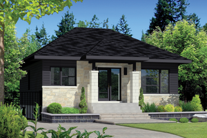 Contemporary Exterior - Front Elevation Plan #25-4271