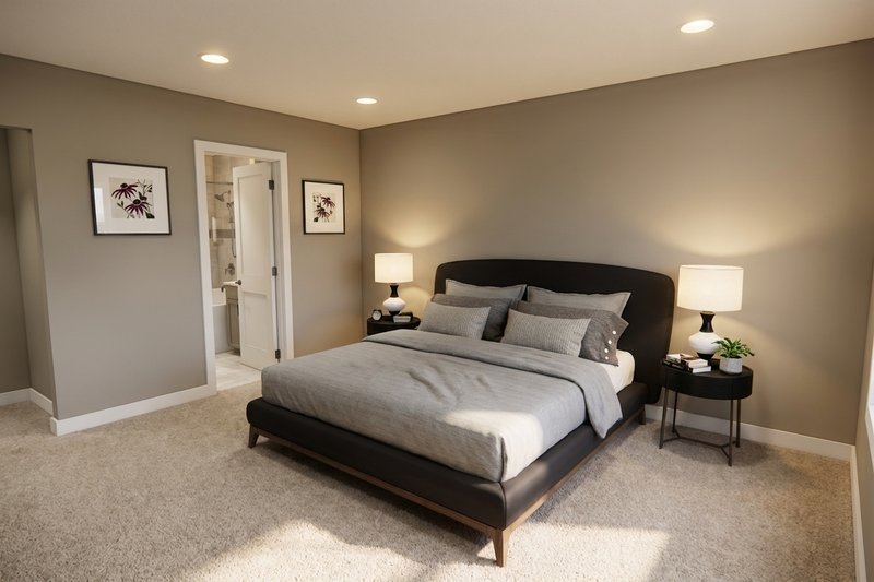 Architectural House Design - Interior - Master Bedroom 2 for Craftsman House Plan #51-1525 - 3 bed, 2.5 bath