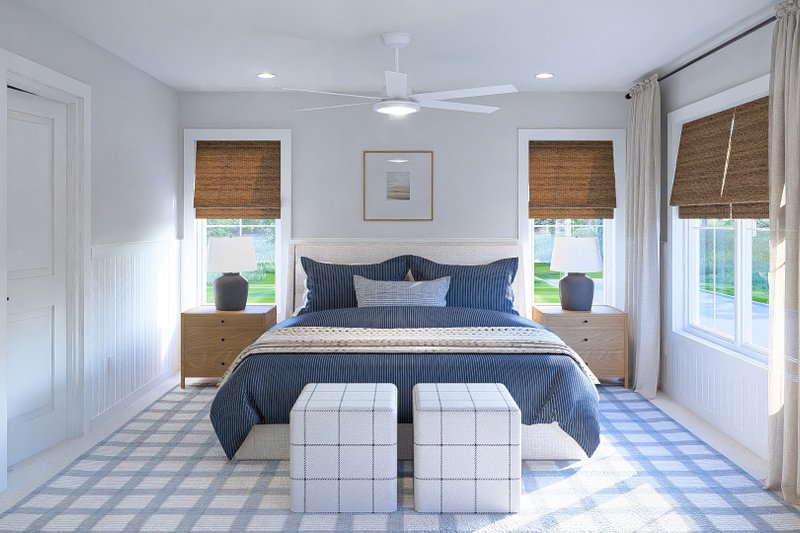Architectural House Design - Interior - Master Bedroom for Farmhouse House Plan #455-788 - 3 bed, 2.5 bath