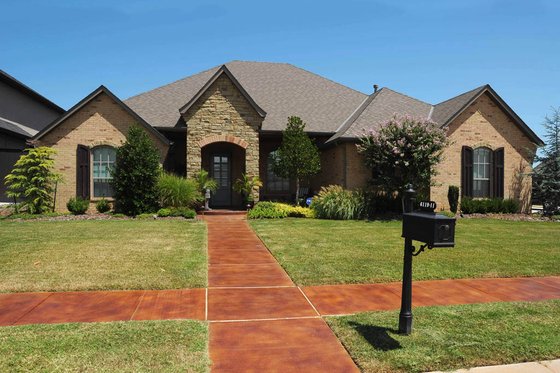 Exterior - Front Elevation for Country House Plan #65-528 - 5 bed, 4 bath