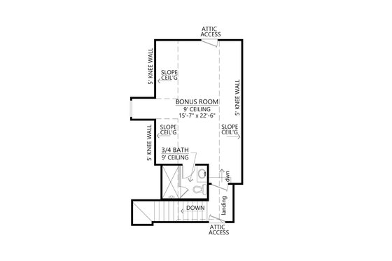 Floor Plan - Other Floor for Southern House Plan #1074-49 - 3 bed, 4.5 bath