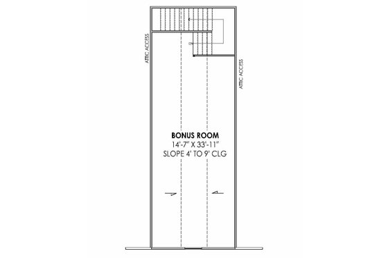 Floor Plan - Upper Floor for Cottage House Plan #1096-126 - 4 bed, 3.5 bath